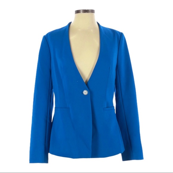 The Limited Jackets & Blazers - The Limited Royal Blue Classic One-Button Blazer L NWT